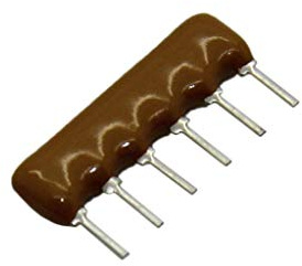 5X 4605X-101-103LF Resistor Network: X 10kΩ No.of resistors: 4 THT 0.2W ±2% 100V