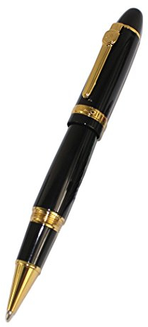 Jinhao 159 Roller Kugelschreiber mit urspr¨¹nglicher Stift Beutel und PU-Leder Stifttasche - Schwarz