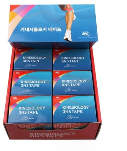 3 NS Kinesiologie Physiotape Athletic Therapeutische Sport Muscle Pflege Tex Tape (5,1 cm X 16.4 ft), Random(30 Rolls)