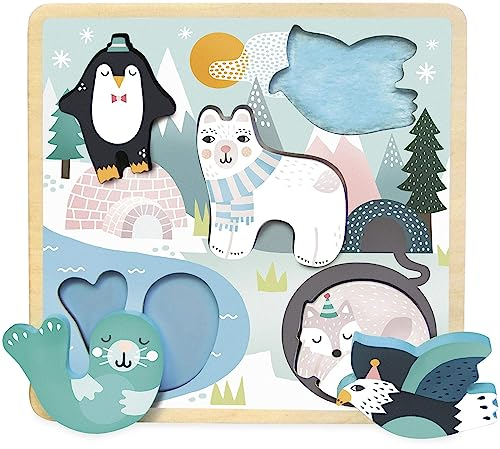 Vilac 8503 Animal Michelle Carlslund Bankdrücker, Mehrfarbig