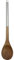 Fackelmann Cucharon Servir Acacia, madera, mango en acero inoxidable, color marrón e inox, 1 ud