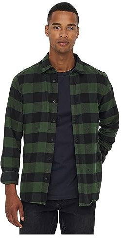 ONLY & SONS NOS Herren ONSGUDMUND LS Checked Shirt NOOS Freizeithemd, Grün (Forest Night Forest Night), S