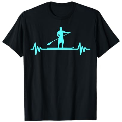 Tolles Herzschlag SUP Surfer Stand Up Paddle paddling paddel T-Shirt