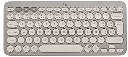 Logitech K380 Teclado inalámbrico multidispositivo, Easy-Switch hasta 3 dispositivos, delgado, batería-PC 2 años, portátil, Windows, Mac, Chrome OS, Android, iPadOS, Apple TV - Arena