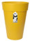 elho Loft Urban Rund Hoch 35 - Blumentopf für Außen - Ø 33.5 x H 45.3 cm - Gelb/Ocker