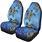 chaqlin Blue Sea Turtle Printing Universelle Autositzbezüge Kompletter Satz von 2 Stück Soft Seat Protector Case für den Vordersitz rutschfeste, abwaschbare Hülle für die meisten Autos, Limousinen,