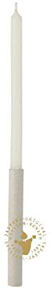 Vigilkerzen Elfenbein 220 x 9 mm, 40 Stück - Kerze mit Pappgriff, Unparfümiert, Made in Germany