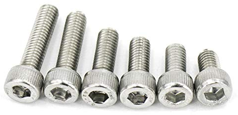 Innensechskantschrauben aus Edelstahl 304, Zylinderkopfschrauben, M16 ~ M20, flacher bechergerändelter Becherkopf-M16 * 100 (2 Stück/Beutel)