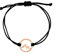 Nuoli® Berg Armband Damen Rosegold (verstellbar 14-20cm) Berg Armbändchen für Frauen & Mädchen aus schwarzem Stoff mit Edelstahl Anhänger