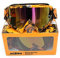PRORACER Motocrossbrille Schutzbrille fur Motorrad Pitbike (Iridium Orange)