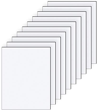 Aluverbundplatte 10 Stück Set 3-6 mm Aluminium Verbund Platte Weiß Materialstärke und Größe Wählbar (6mm, DIN A6 148x105mm)
