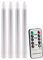 LED Stabkerze Tischkerze 4 Stück 20cm Ø2cm mit Fernbedienung Timer Leuchtmodi Kerzen ohne echte Flamme für Kerzenständer Kerzenhalter Licht Warmweiß Kerze Weiß