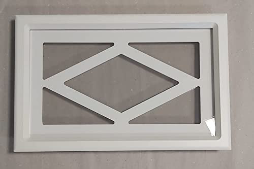 Garagentorfenster, Fenster für Garagentor Außenrahmen Farbe in RAL 9016 weiß