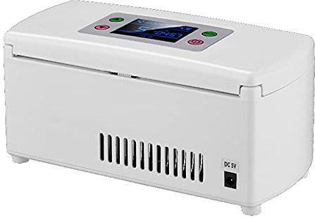 GEREP Insulina Estuche Frio, Diabética Enfriador De Insulina Bolsa, Insulina Nevera Viaje Caso para Viaje, Coche, Hogar, Oficina Mini Nevera/C / 209×94×91mm