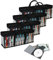 QTART Set of 4 DVD Storage Bags Transparent PVC Media Storage DVD Case Organizer Convenient Travel Case for DVD/Blu-Ray/Movies/Video Games/Tape Holds up to 160 DVDs,40 Each Bag