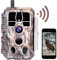 BLAZEVIDEO Wildlife Camera WIFI Bluetooth with App, 32MP 1296P Game & Trail Cameras with 120°Motion Sensor, 36pcs IR LEDs Night Vision Hunting Camera, IP66 Waterproof animal cameras for outdoors
