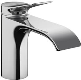 hansgrohe Vivenis 75010001 Moderner 1-Griff 1-Loch 15,2 cm hoher Waschbecken-Wasserhahn in Chrom