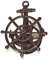 Graf von Gerlitzen Schlauchhalter Wasserschlauch Halter Rolle Aufhängung Gußeisen Anker Maritim Steuerrad TH-15RU