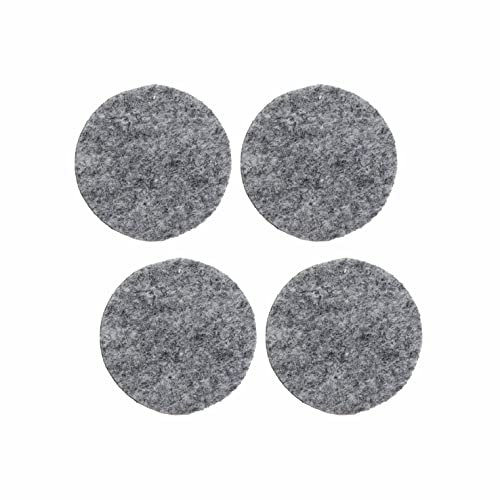 SUL Furniture Pads Self Adhesive Round Felt Furniture Pads, Anti Scratch Floor Protectors Furniture Feet Chair Legs, Furniture Protect Pads Sofa Protect Wood Laminate Floor (4, Large Feltpad 50mm)