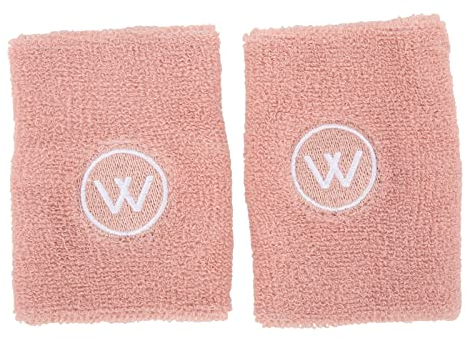 Schweißbänder Am Handgelenk, Schnell Trocknendes Sportarmband, Atmungsaktiv, rutschfest, 2 Sets für Fitness (Rosa)