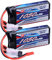 SIGP 7.4V 2S Lipo Batteria 1050mAh 20C Soft Pack con JST Plug per RC Aereo Quadcopter Elicottero Drone FPV Racing Hobby 2 Pack