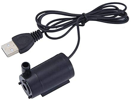 5V 3L/min Black Submersible Water Pump Low Noise Brushless Motor Pumps for Fountain Mini Water Fit Flowers Submersible Micro USB Saltwater Powered mini Aquarium Small Powered Pump,USB Tank hy