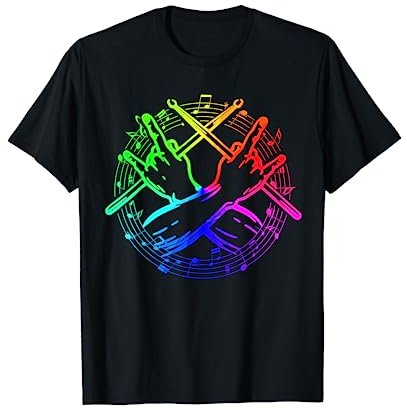Schlagzeug Tshirt Herren Damen Drums Schlagzeugspieler T-Shirt