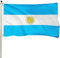 FSFLAG Bandera de Argentina de 3 x 5 pies, bandera argentina de poliéster reforzado 400D con dos ojales de latón, banderas de Argentina para exteriores, hechas a mano, resistencia a la