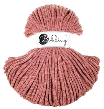 Bobbiny Premium Flechtkordel 5mm Garnfarbe_Haekelkoerbe Peony