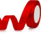 Ruban Rouge Satin 20mm x 22m - Cadeau, Tissu, Ballon, Bouquet Mariage, Emballage, Couture, Inauguration, Noël - 1 Pièce