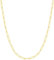FOCALOOK Chaîne Collier Trombone Femme 60cm Acier Inoxydable Doré, Chaîne Plaqué Or Fine 3mm