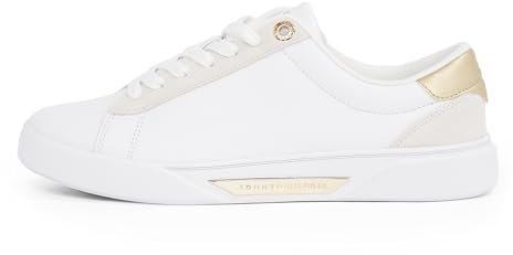 Tommy Hilfiger Damen Court Sneaker Chic Elegant, Weiß (White), 36