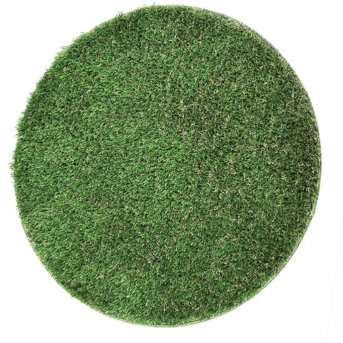 Hsivtns Kunstrasenmatten Grüne Kunstrasen Schachtdeckel Dekoration Rasen Kunstrasen Grüner Gefälschter Grasteppich Runder Tischsets Runde Kunstrasen,90cm/35.4in