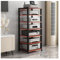 audio rack hifi regal 4/5/6/7-stufiges Medienständer-Komponenten-Stereo-Rack, Home-Office-Theater-Küchen-Videoturm-Ausrüstung, Aufbewahrungseinheit For Plattenspieler-Receiver, Regal For Spielekonsole