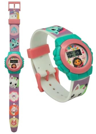 CARTOON Digitale Kinderarmbanduhr in geformter Verpackung, Gabby's Dollhouse