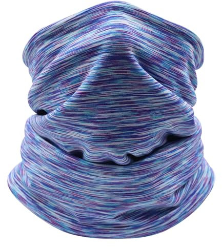 Dafannis Cache Cou Multifonctionnel pour Homme & Femme - Beanie Masque Moto Polaire Hiver Tour de Cou Thermique pour l'Extérieur, Le Ski, Le Vélo (Bleu Poudré)