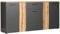 trendteam smart living - Esteban - Kommode - Anthrazit/Evoke Eiche - Aufbewahrungsschrank mit 6 Fächern und 1 Schublade - (BxHxT) 181 x 86 x 38 cm - Vollauszug-Funktion