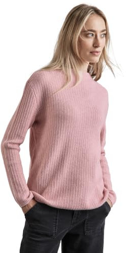 STREET ONE Damen A303049 Pulli mit Kontrastdetail,Mehrfarbig, 42