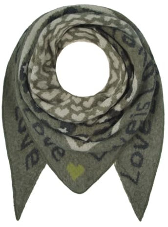 Majea Damenschal Winterschal Strickschal Damen Schal (880043) (olive 11)