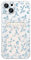 ZCDAYE Floral Clear Case for iPhone 14 Plus with Card Holder, Elegant Cute Flower Woman Phone Case, Soft TPU Shockproof Protective Phone Cover for iPhone 14 Plus (6.7 inches), Elegant Blue