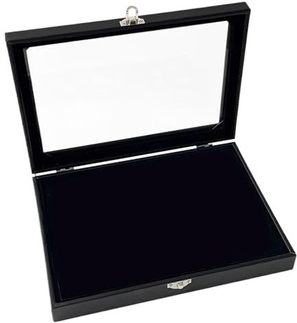 Pin-Vitrine – Anstecknadel-Sammelhalter | Trading Box Rahmen Organizer für Strandanhänger, Broschen, Schmuck, Wand- und Tischaufbewahrung
