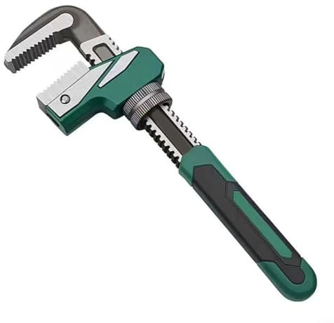 GLFLOW Rechtwinkliger F-Typ-Schraubenschlüssel mit 80 mm Öffnung für Sanitärarbeiten, verstellbare Ratsche, Drehmoment, Sanitärprojekte, starke Bisskraft, 290 x 70 mm