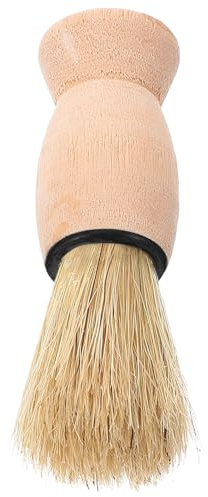 ULTECHNOVO Bartbürste für Männer mit Weichen Borsten Vintage Rasierpinsel Haarfeger Friseurzubehör für Salon und Heimgebrauch