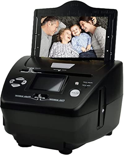 Film Scanner | Converts 35mm Negatives and Slides to Digital JPG Photos | High Resolution Scanning for 3x5, 4x6, 5x7 Paper Photos