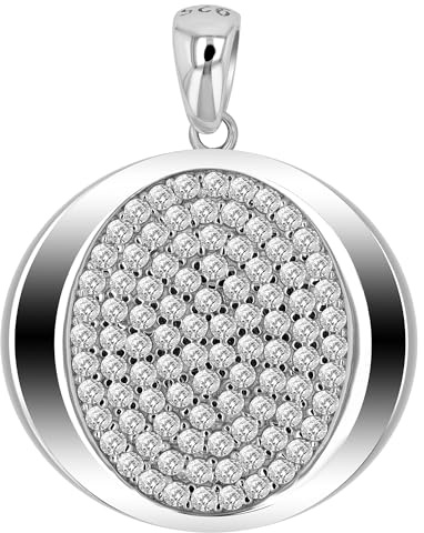 Akzent Anhänger für Damen in 925 Silber, 100% Wasserfest & Hautverträglich