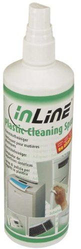 InLine 43206 Kunststoffreiniger mit Pumpspray für Gehäuse/Tastatur/Maus (250 ml)