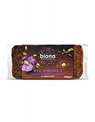 Biona Bio Omega Roggenbrot 500 g, 3 Packungen