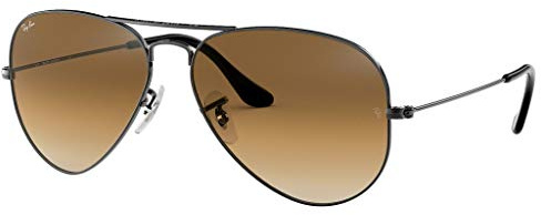 Ray-Ban Aviator Gunmetal Frame Unisex Sunglasses Rb3025