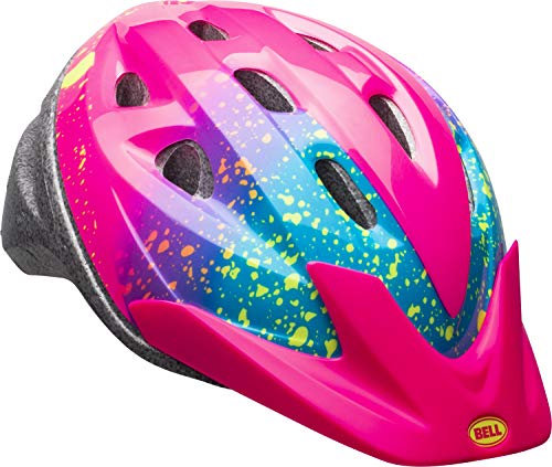 BELL Helmet Rally Casque de vélo pour Enfant Femme, Rose Splatter Stella, Child