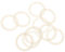 Generic Lot de 10pcs Silicone Bouton Anneau Mam Porte-sucette Bébé Pince Adaptateur Forme O - Clair
